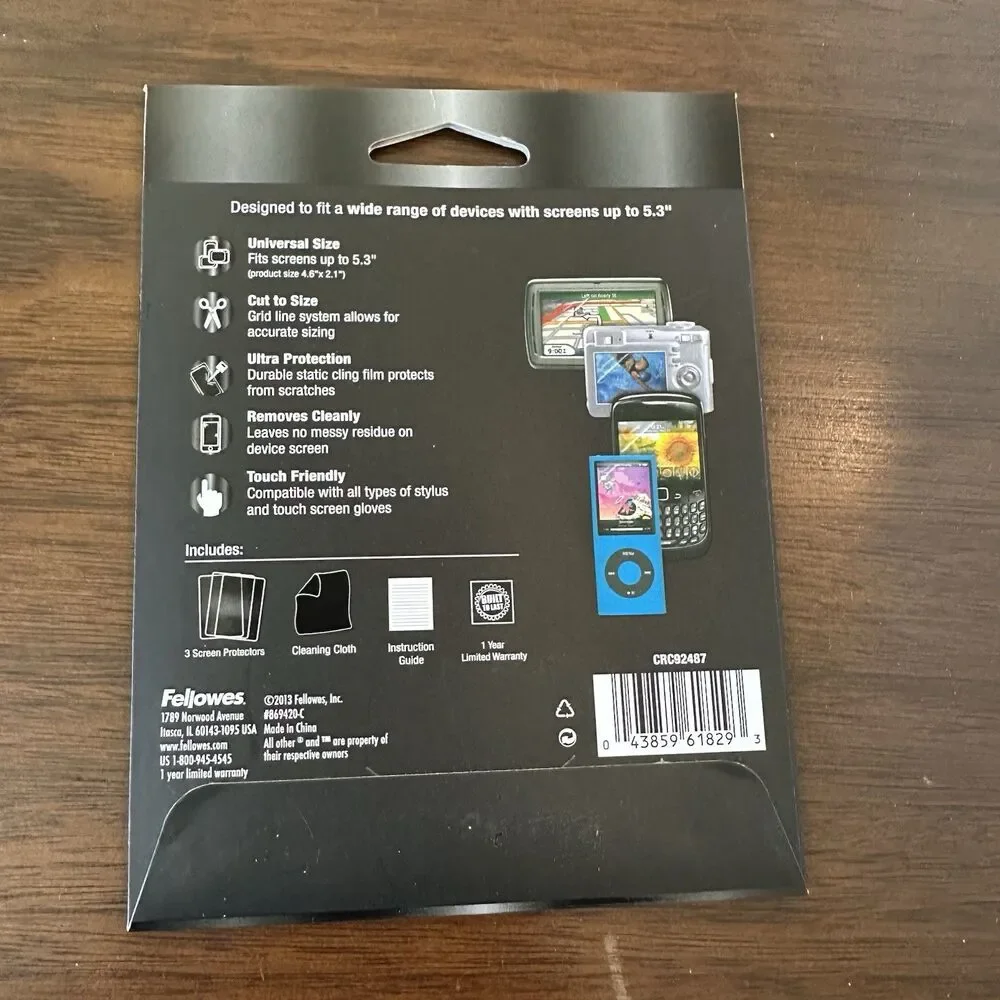 Write Right Universal Screen Protector fits screens Up to 5.3
